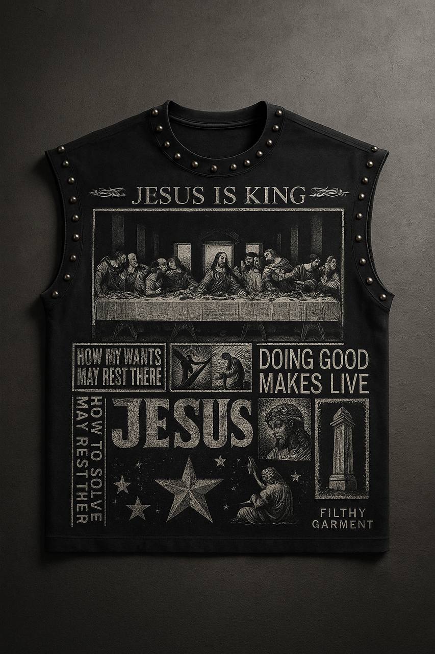 Last Supper Studded Vest